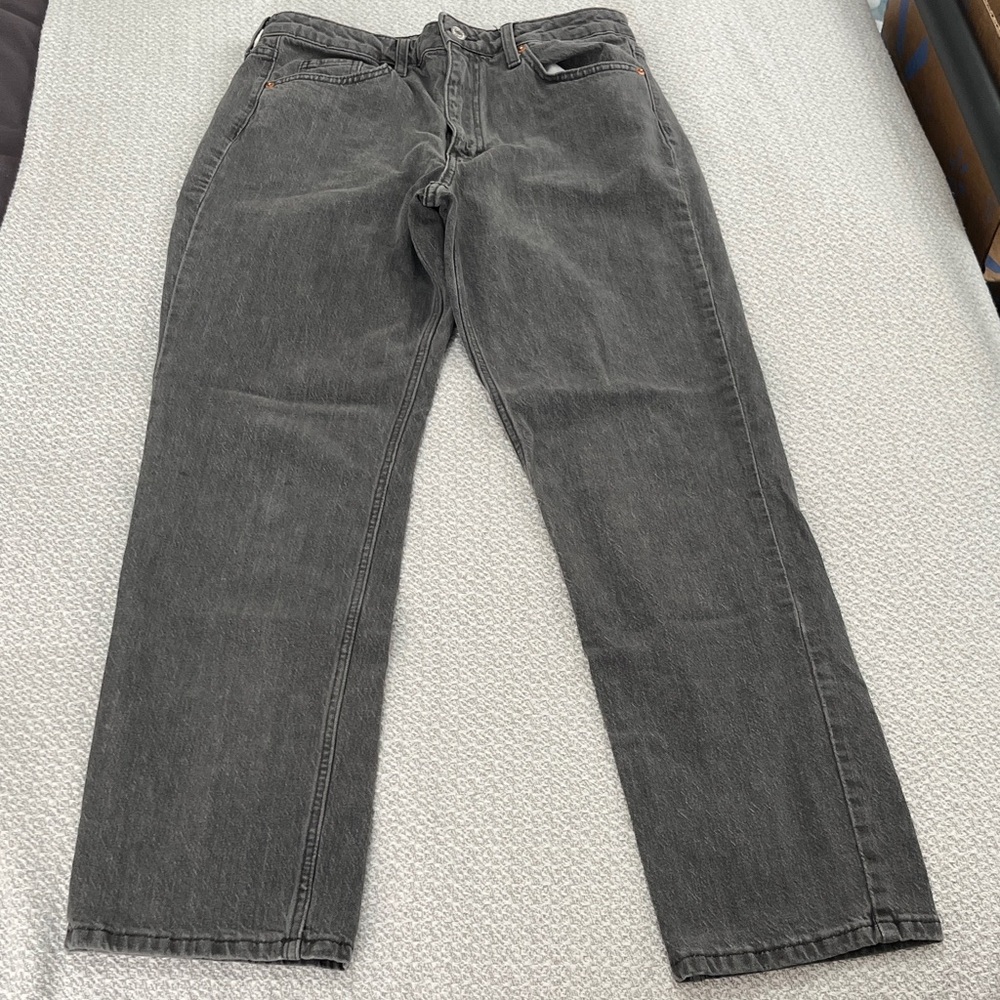 H&M Women's Gray Straight Leg Jeans